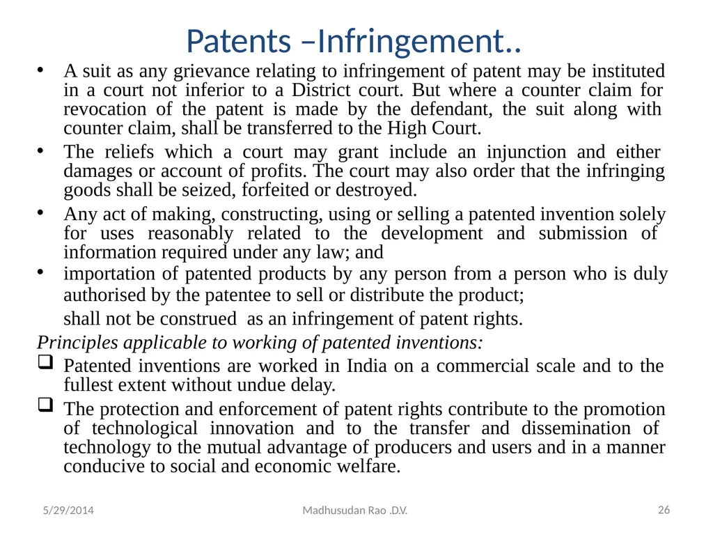 Intellectual Property Rights (IPR) - slide 26 of 69