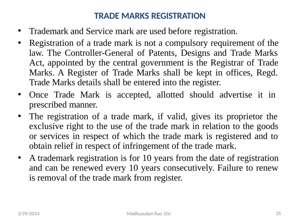 Intellectual Property Rights (IPR) - slide 35 of 69
