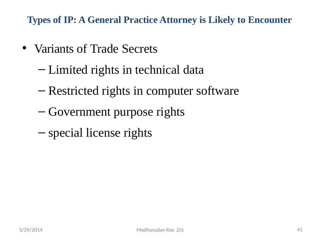 Intellectual Property Rights (IPR) - slide 41 of 69