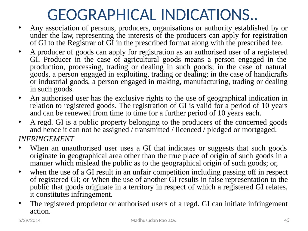 Intellectual Property Rights (IPR) - slide 43 of 69