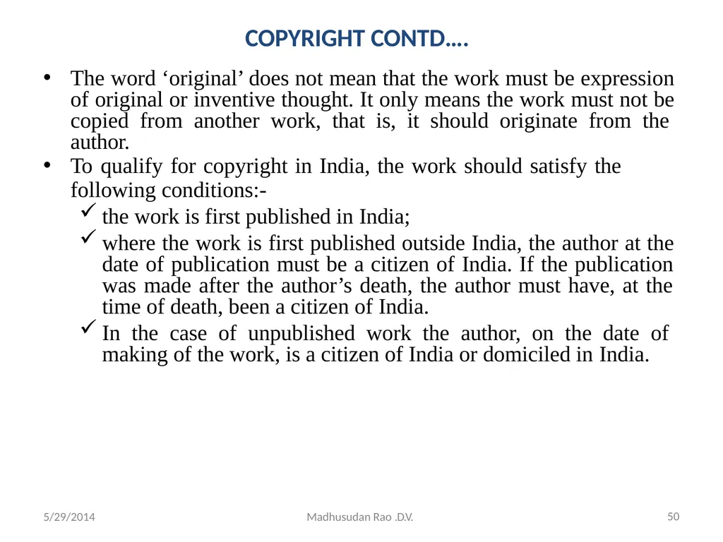 Intellectual Property Rights (IPR) - slide 50 of 69