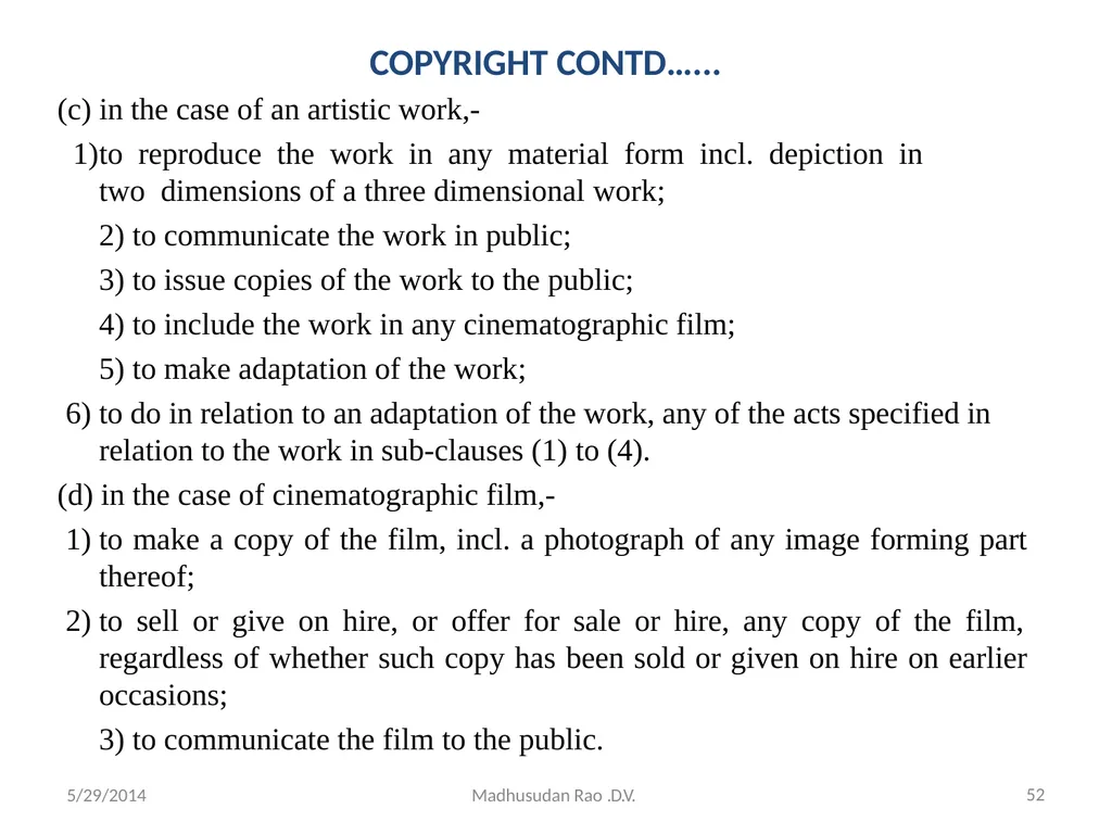 Intellectual Property Rights (IPR) - slide 52 of 69