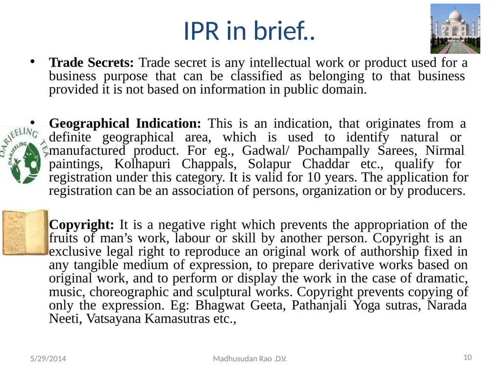 Intellectual Property Rights (IPR) - slide 10 of 69