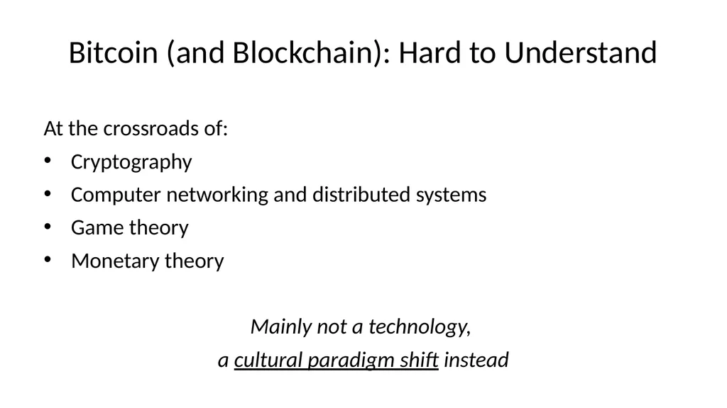 Bitcoin and Blockchain Technology: A Quick - slide 2 of 50