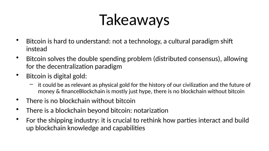 Bitcoin and Blockchain Technology: A Quick - slide 50 of 50