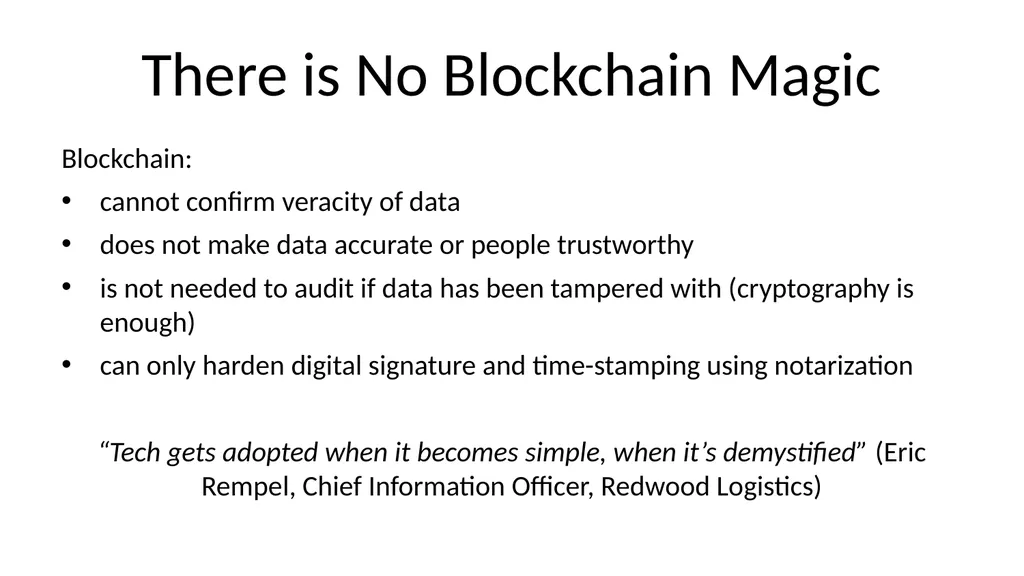 Bitcoin and Blockchain Technology: A Quick - slide 44 of 50