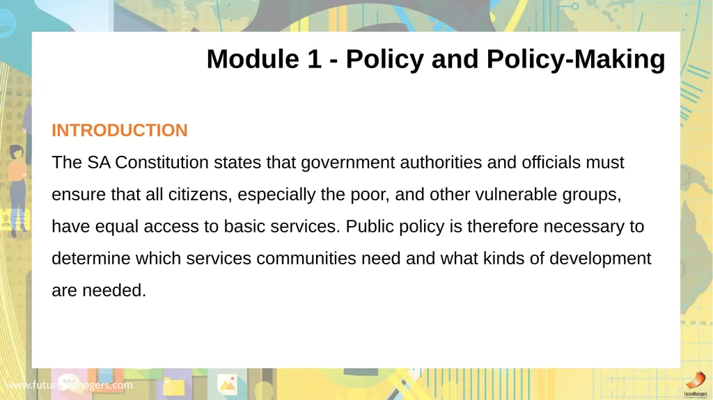Public Administration N5 www.futuremanagers.com - slide 2 of 36