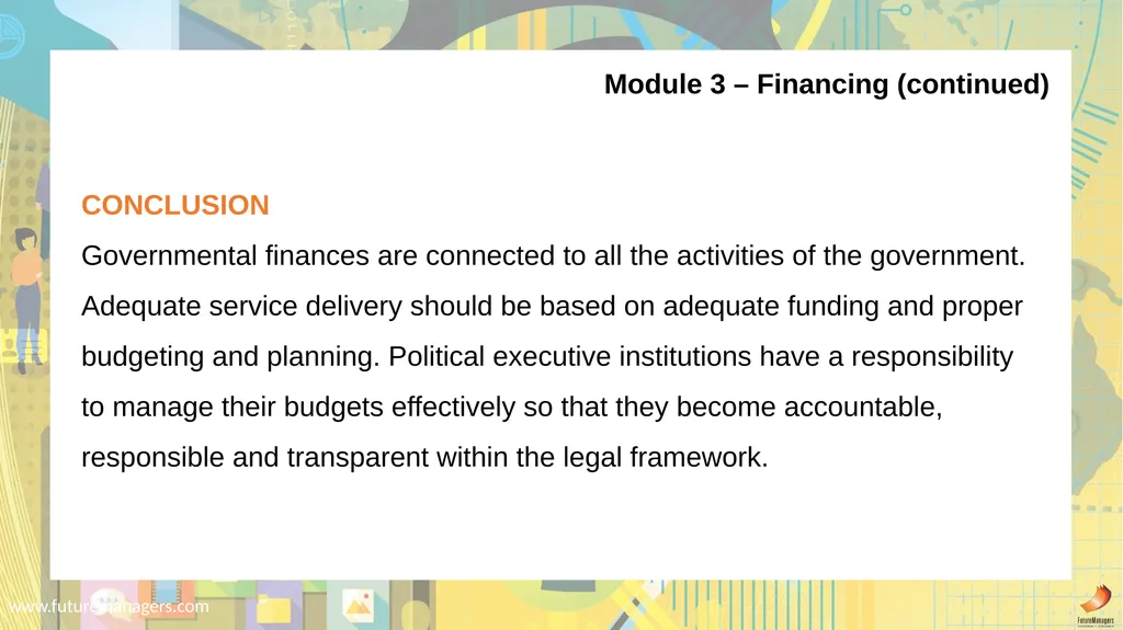 Public Administration N5 www.futuremanagers.com - slide 29 of 36