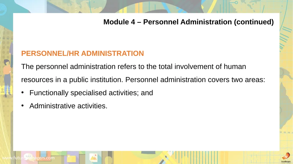 Public Administration N5 www.futuremanagers.com - slide 32 of 36