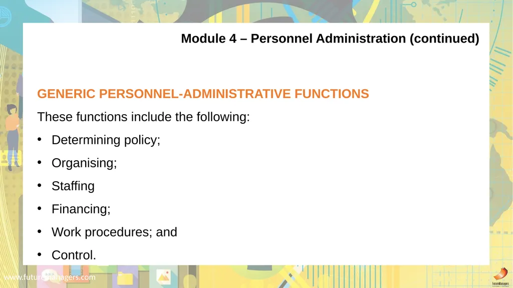 Public Administration N5 www.futuremanagers.com - slide 33 of 36