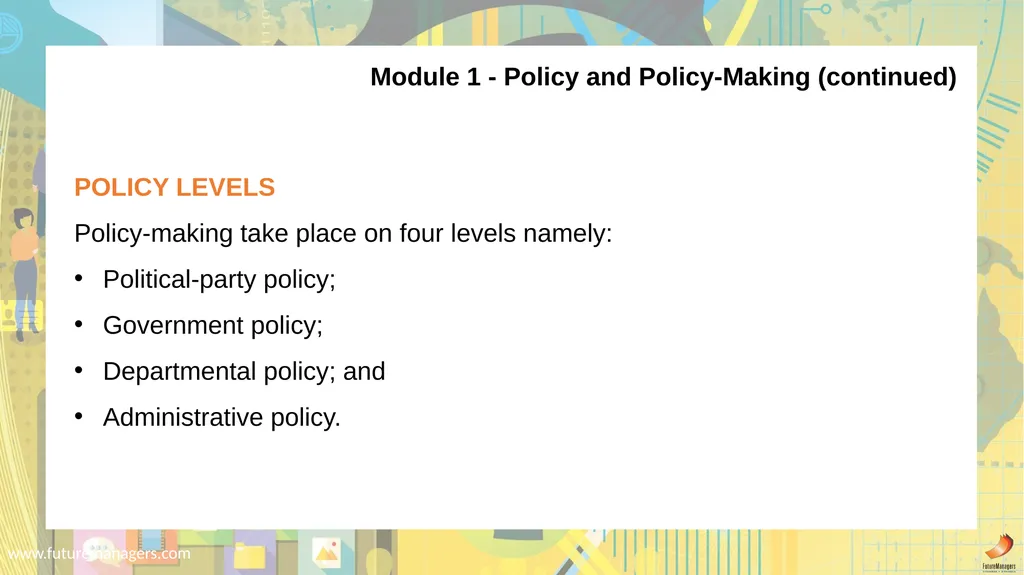 Public Administration N5 www.futuremanagers.com - slide 8 of 36
