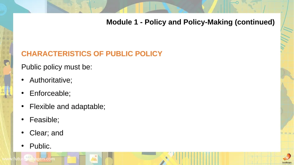 Public Administration N5 www.futuremanagers.com - slide 9 of 36