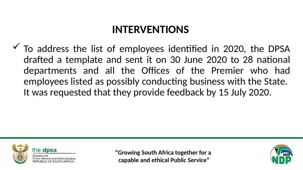 “Growing South Africa together for a capable and - slide 5 of 21