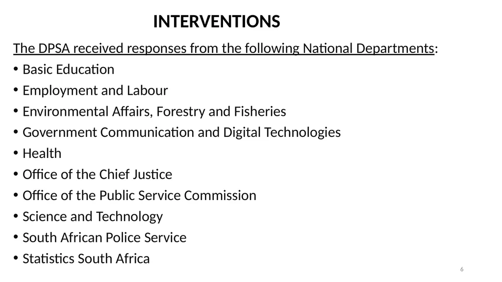 “Growing South Africa together for a capable and - slide 6 of 21