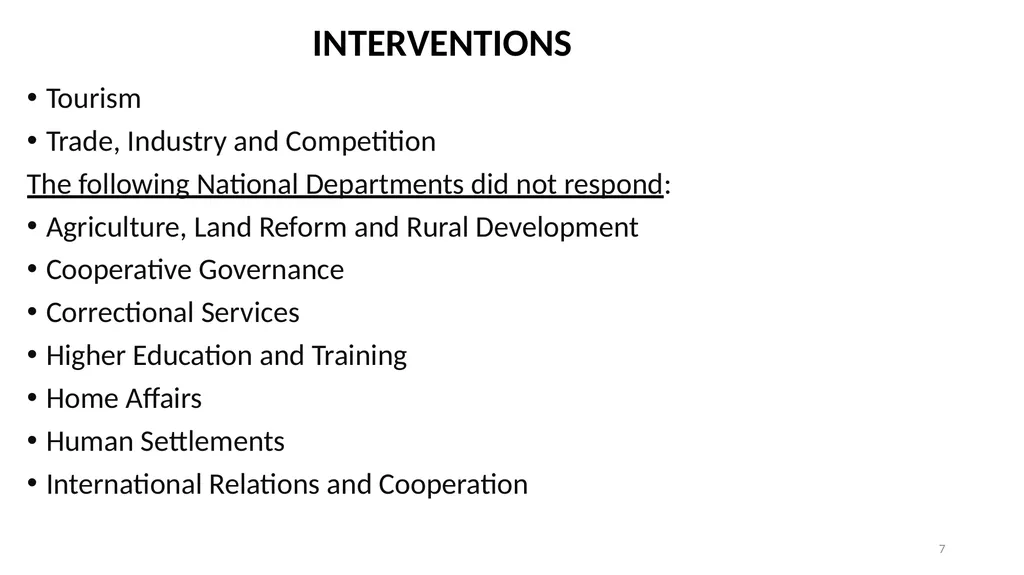 “Growing South Africa together for a capable and - slide 7 of 21