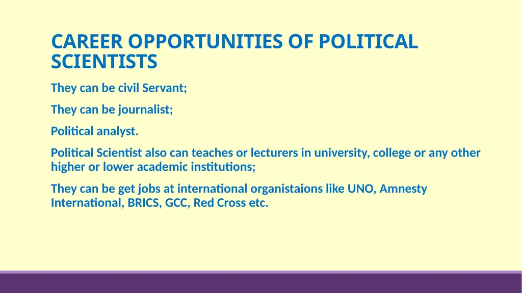 DEPARTMENT OF POLITICAL SCIENCE MINOR COURSES - slide 12 of 16