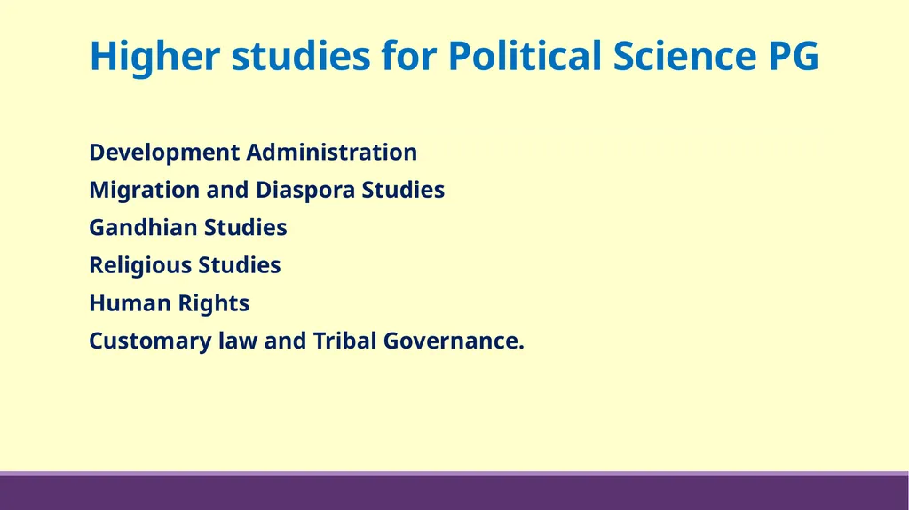 DEPARTMENT OF POLITICAL SCIENCE MINOR COURSES - slide 10 of 16