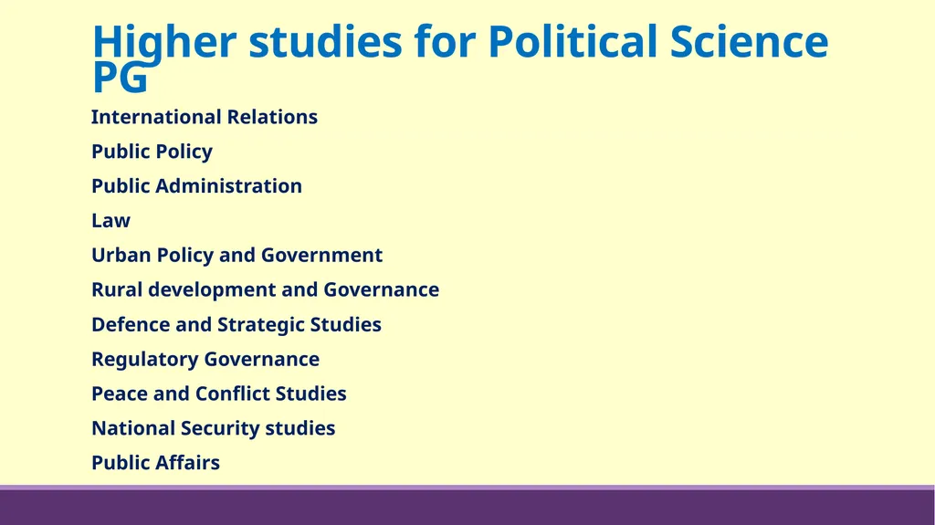 DEPARTMENT OF POLITICAL SCIENCE MINOR COURSES - slide 9 of 16