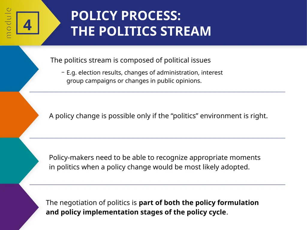 MODULE 4 PART 2 The policy-making process 4 - slide 9 of 12