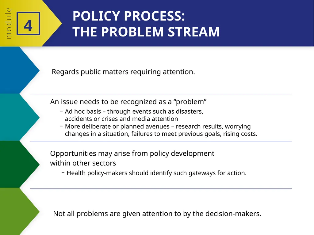 MODULE 4 PART 2 The policy-making process 4 - slide 6 of 12