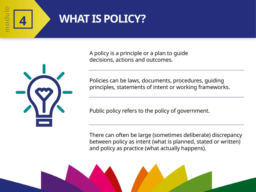 MODULE 4 PART 2 The policy-making process 4 - slide 3 of 12