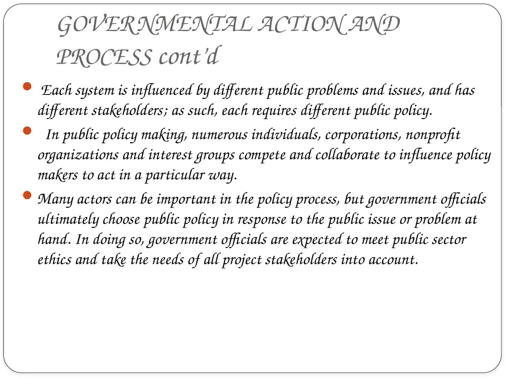 PUBLIC POLICY ANALYSIS INTRODUCTION Centuries ago, - slide 13 of 16