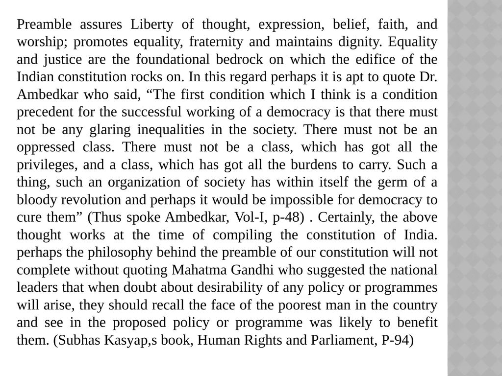Indian Constitution and Human Rights By Dr. Subir - slide 3 of 10