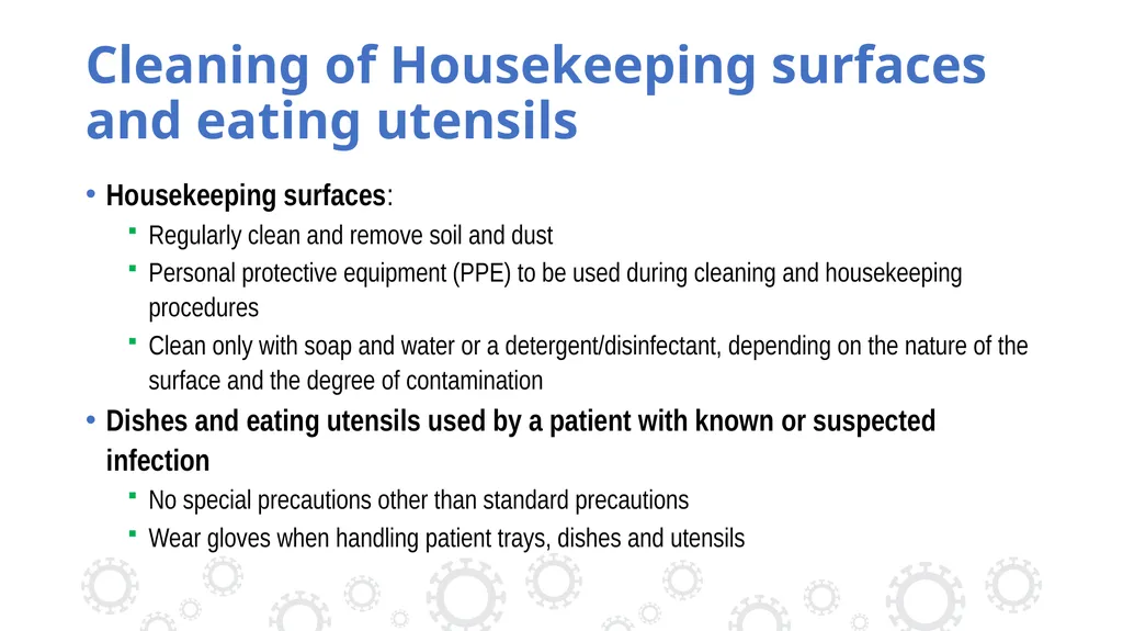 Environmental cleaning and disinfection Dr Lata - slide 13 of 18