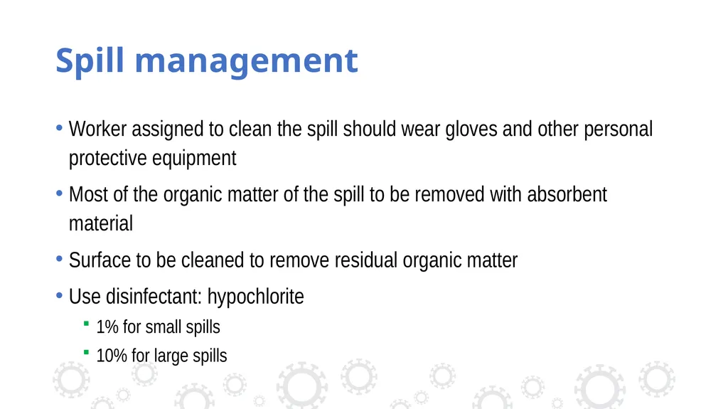 Environmental cleaning and disinfection Dr Lata - slide 14 of 18