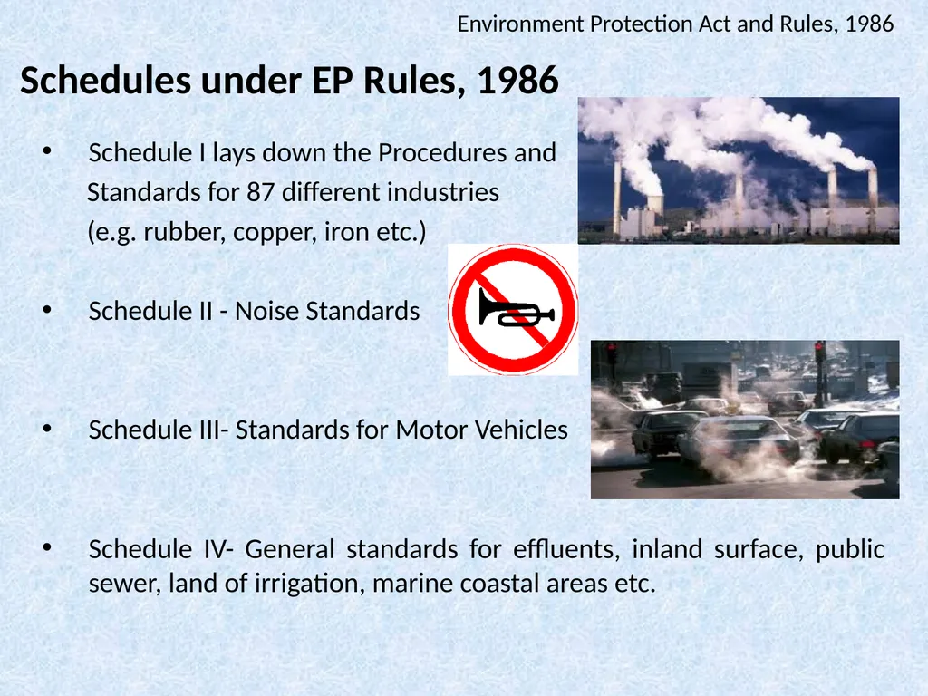Environment Protection Act and Rules, 1986 - slide 16 of 17