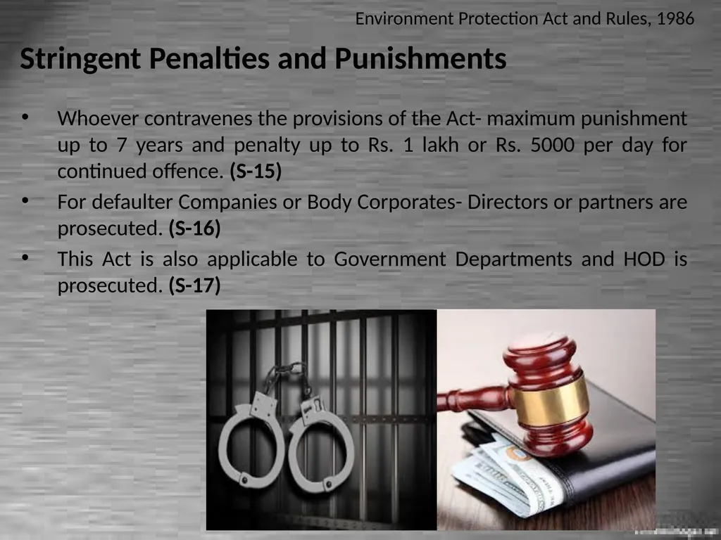 Environment Protection Act and Rules, 1986 - slide 9 of 17