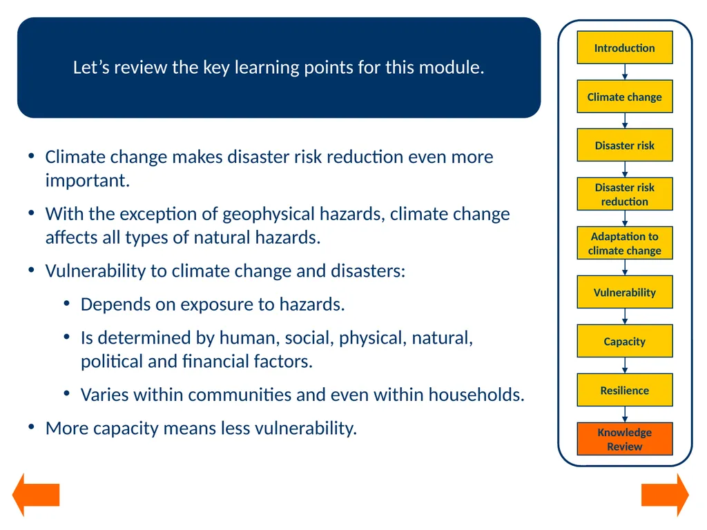 Module 1 Concepts in disaster risk reduction and - slide 25 of 29