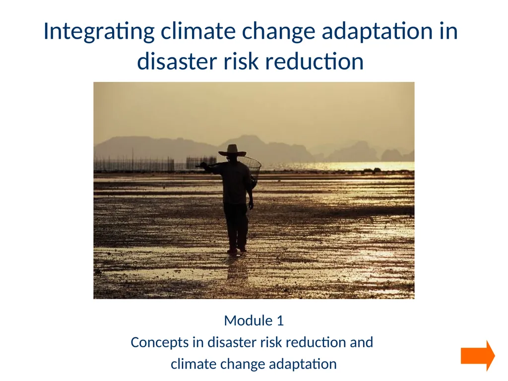Module 1 Concepts in disaster risk reduction and - slide 1 of 29