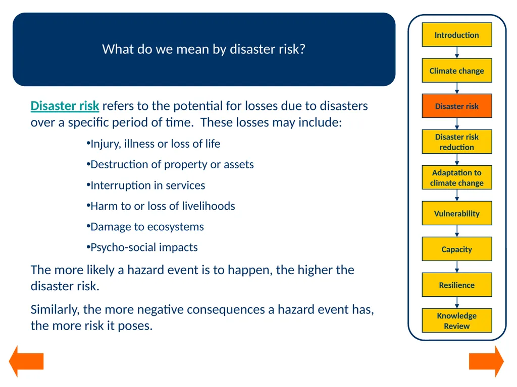 Module 1 Concepts in disaster risk reduction and - slide 13 of 29