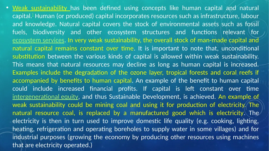 SUSTAINABLE DEVELOPMENT UNIT: 4 CONTENTS Concept - slide 6 of 12