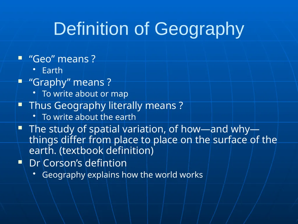 Geographic Fundamentals of Geospatial Intelligence - slide 4 of 9