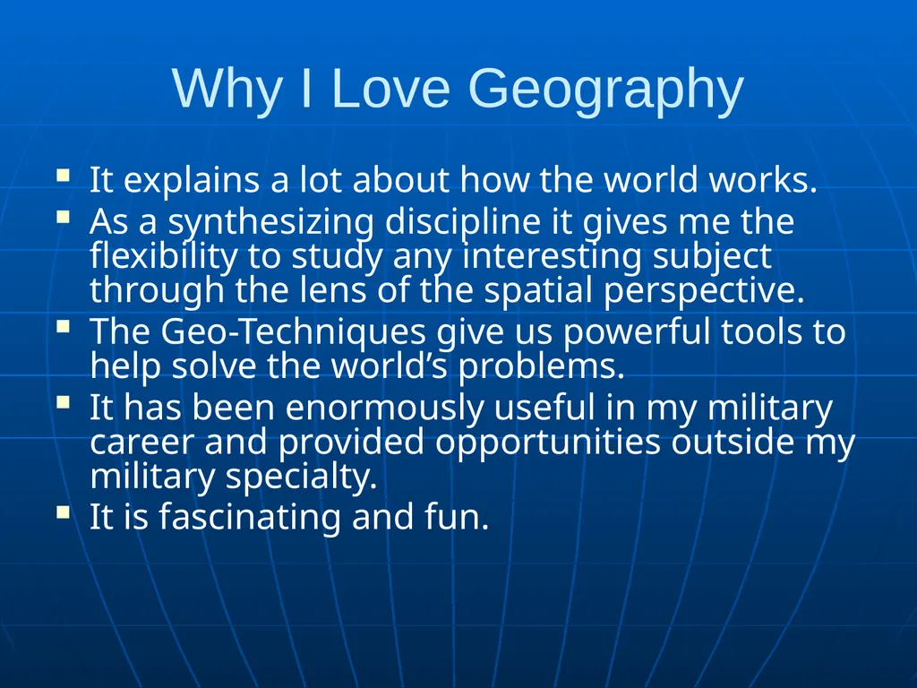 Geographic Fundamentals of Geospatial Intelligence - slide 7 of 9