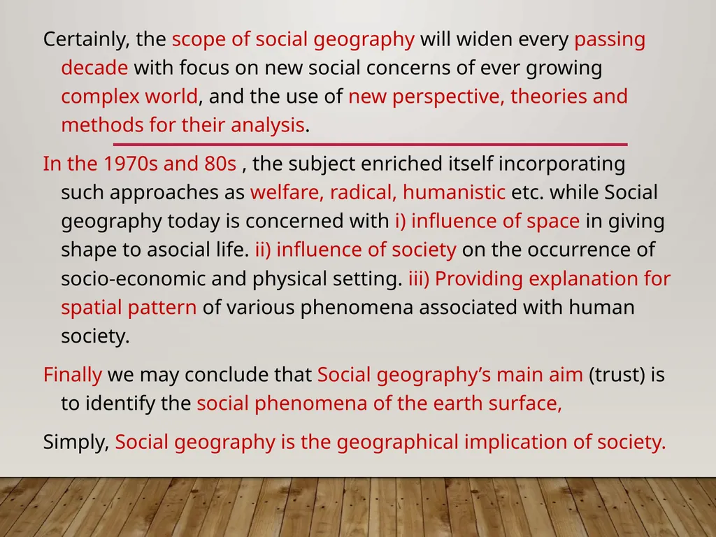 SOCIAL GEOGRAPHY: Meaning and Scope- M. Sarma - slide 9 of 25
