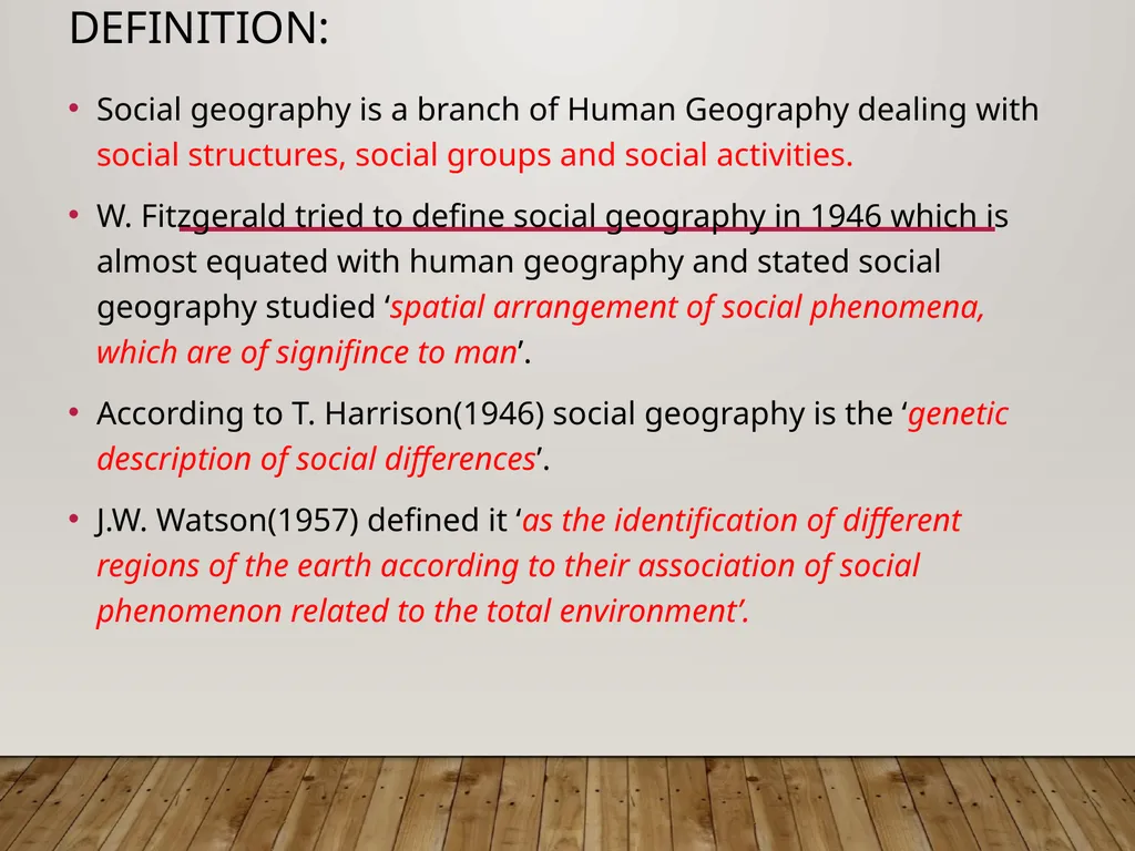 SOCIAL GEOGRAPHY: Meaning and Scope- M. Sarma - slide 2 of 25