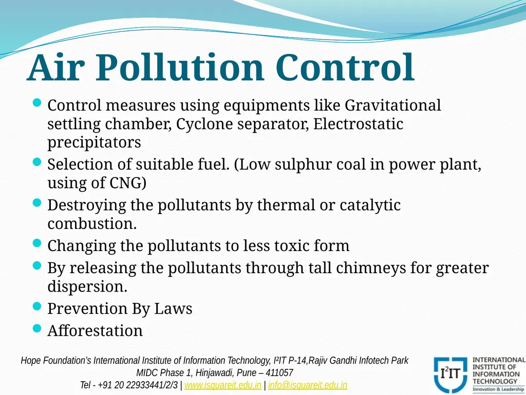 POLLUTION Prof. Madhuri Reddy Assistant Professor - slide 9 of 20