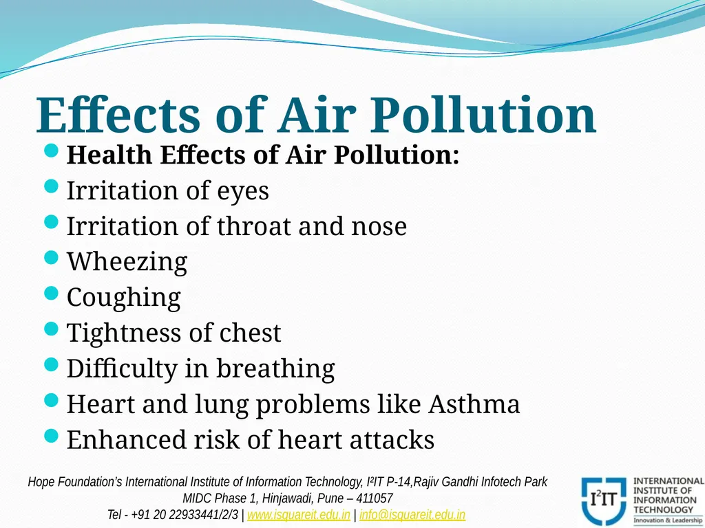 POLLUTION Prof. Madhuri Reddy Assistant Professor - slide 7 of 20