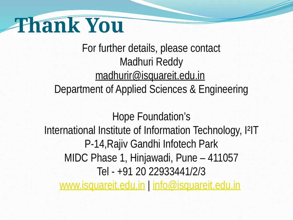 POLLUTION Prof. Madhuri Reddy Assistant Professor - slide 20 of 20