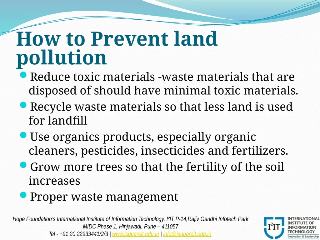 POLLUTION Prof. Madhuri Reddy Assistant Professor - slide 19 of 20