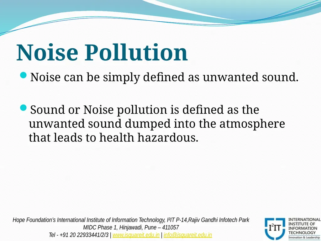 POLLUTION Prof. Madhuri Reddy Assistant Professor - slide 13 of 20