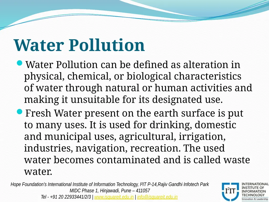POLLUTION Prof. Madhuri Reddy Assistant Professor - slide 10 of 20