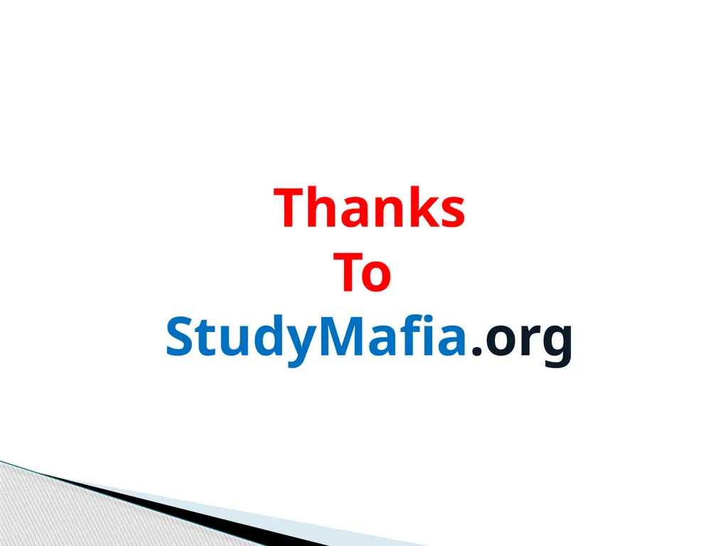 StudyMafia.Org Submitted To: Submitted By: - slide 25 of 25
