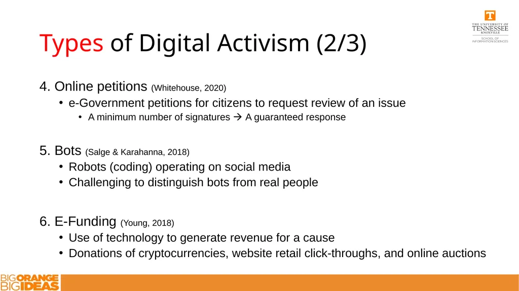 Digital Activism Definitions, Types, and - slide 4 of 9