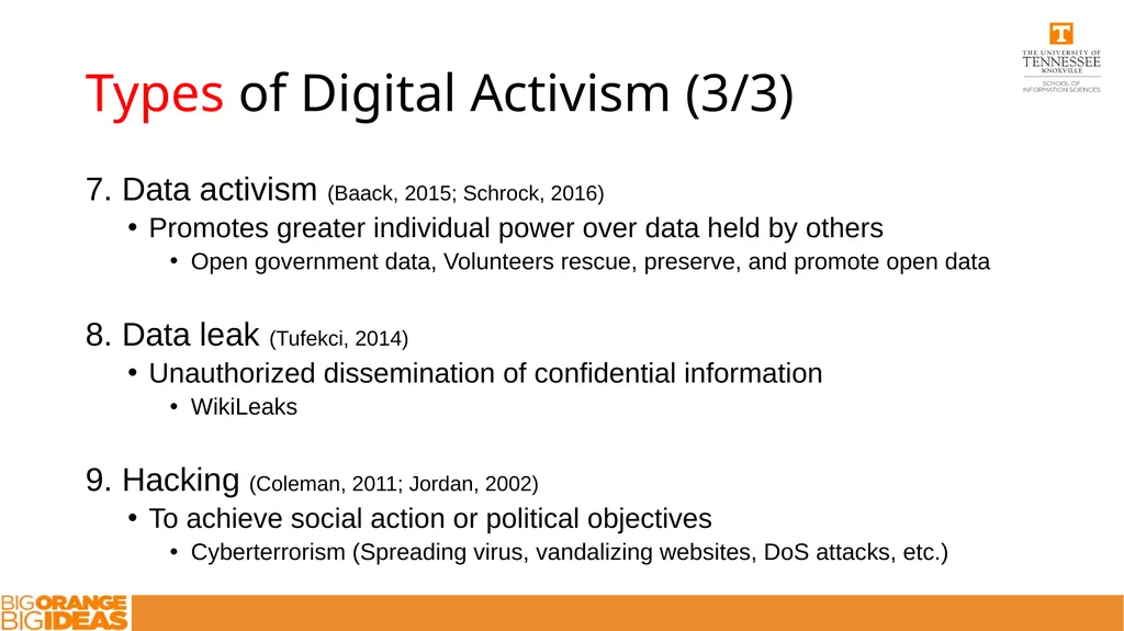 Digital Activism Definitions, Types, and - slide 5 of 9