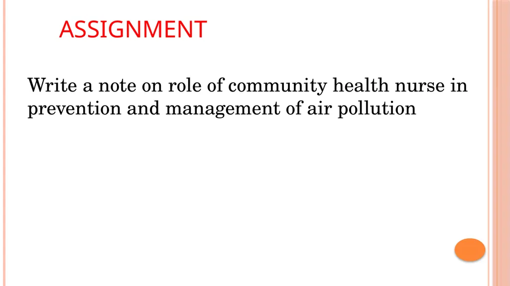 AIR AND VENTILATION OBJECTIVES Central objective - slide 23 of 24