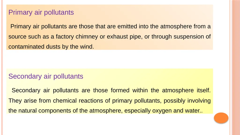 AIR AND VENTILATION OBJECTIVES Central objective - slide 10 of 24